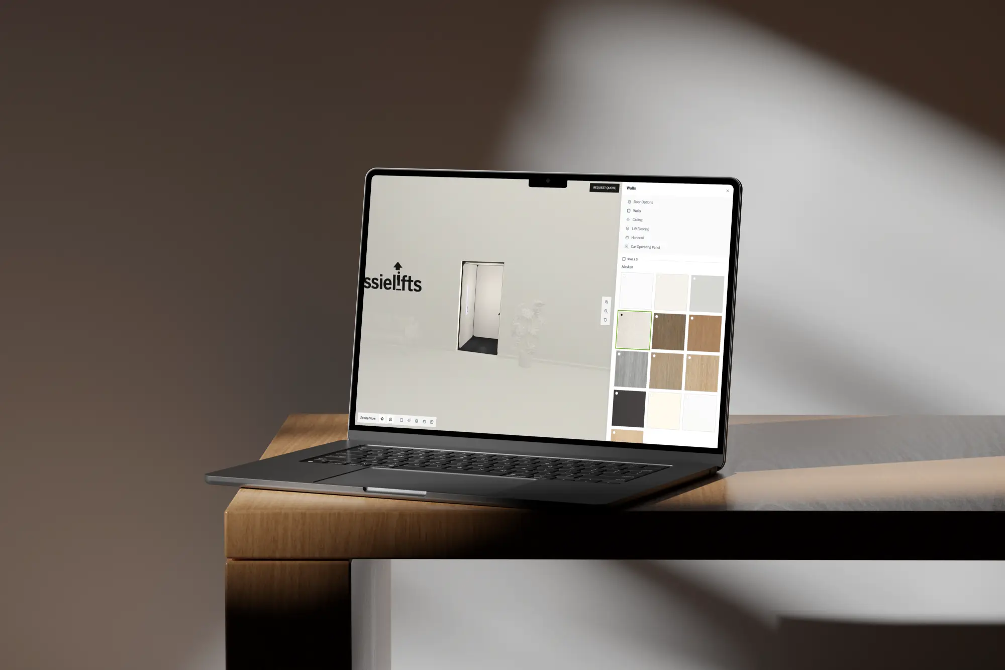 Build Your Lift: 3D Sales Configurator for Aussie Lifts website mockup