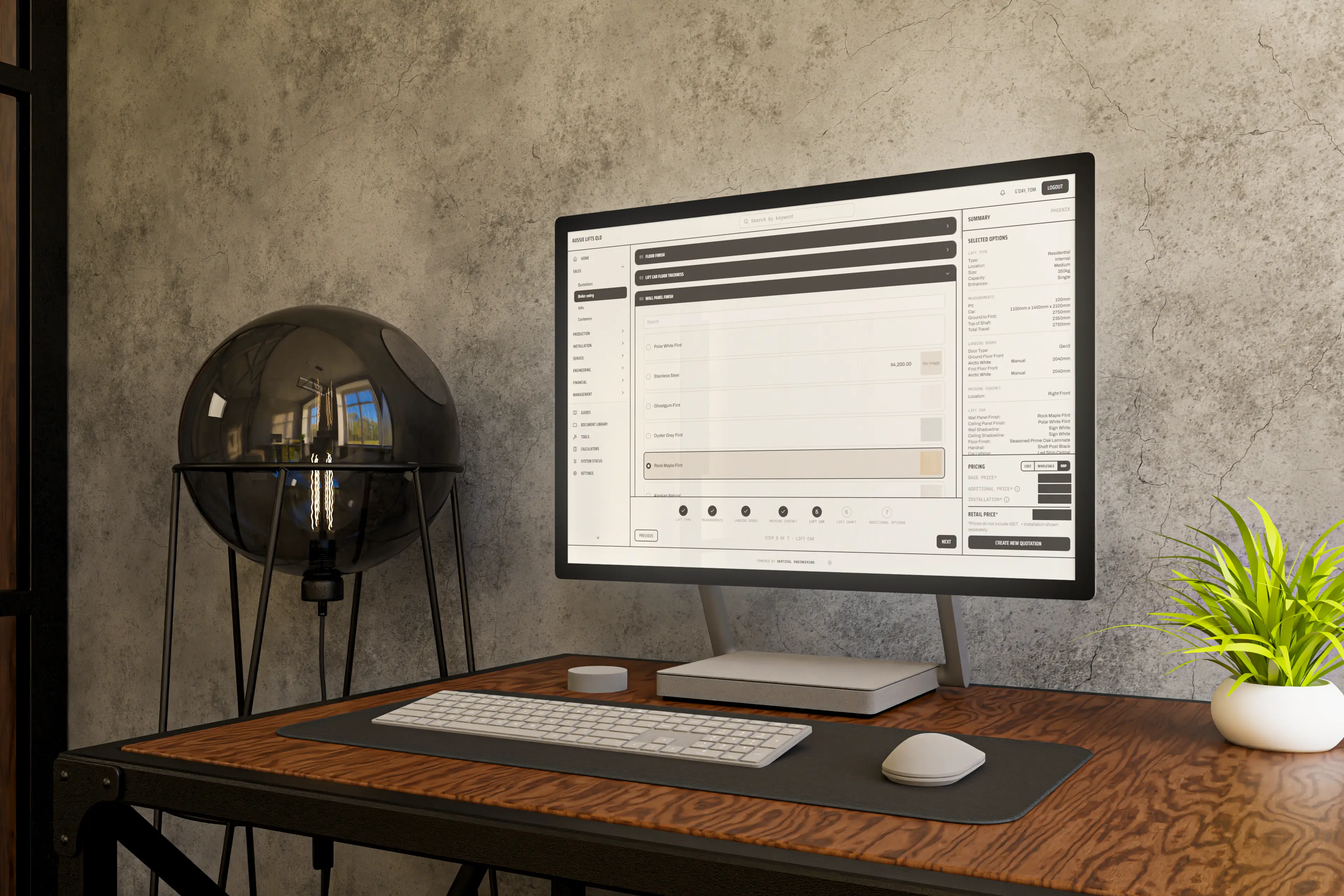 C.P.Q. System website mockup